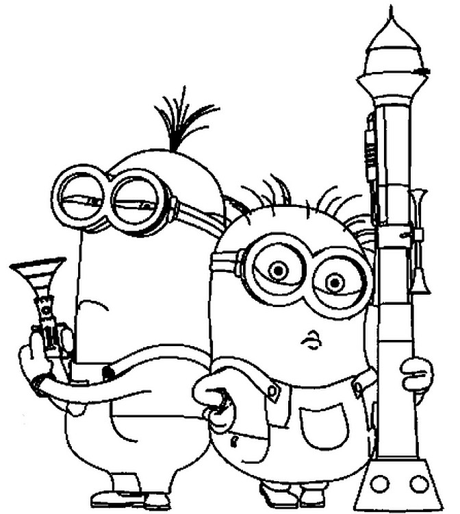 Dibujo para colorear Los Minions 7