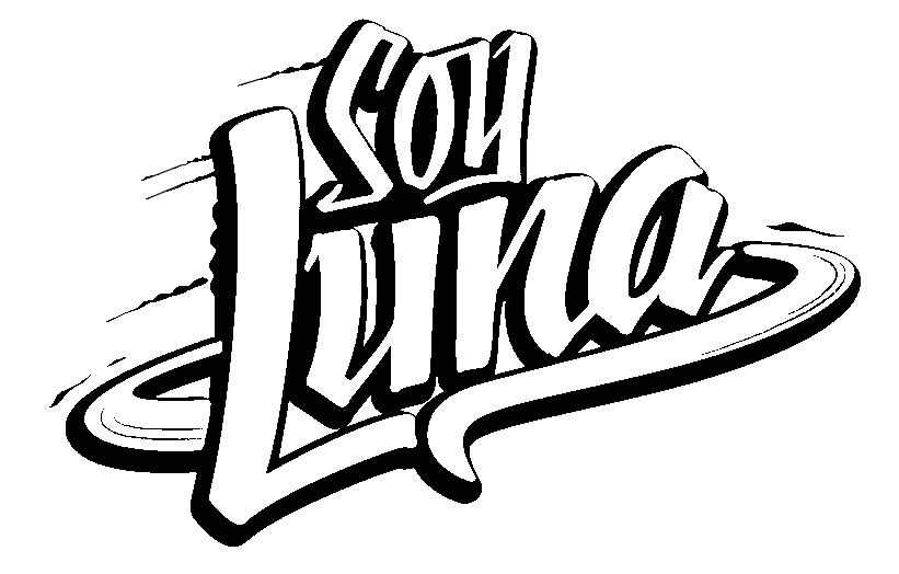 Dibujo para colorear Soy Luna logo