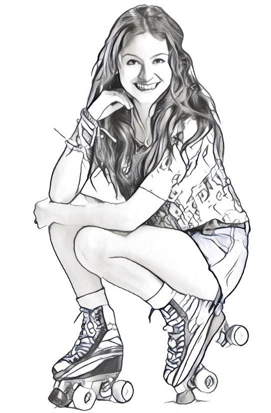 Dibujo para colorear Soy Luna