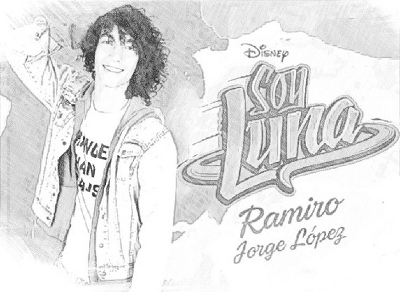 Dibujo para colorear Soy Luna : Ramiro 8