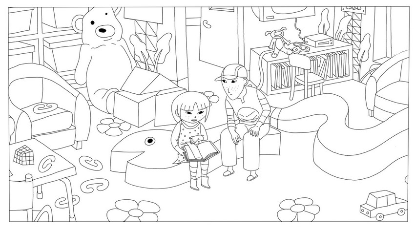 Coloring page Phantom Boy