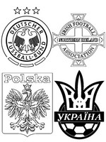 Coloriage Groupe C: Allemagne - Ukraine - Pologne - Irlande du Nord