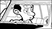 Dibujo para colorear Mr Bean