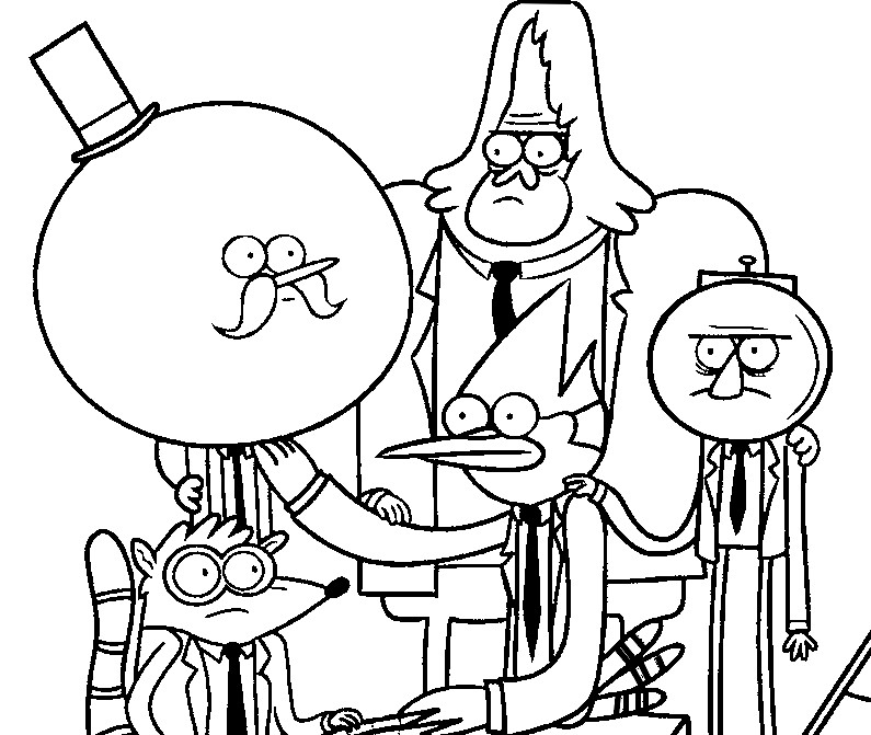 Desenho para colorir Regular Show