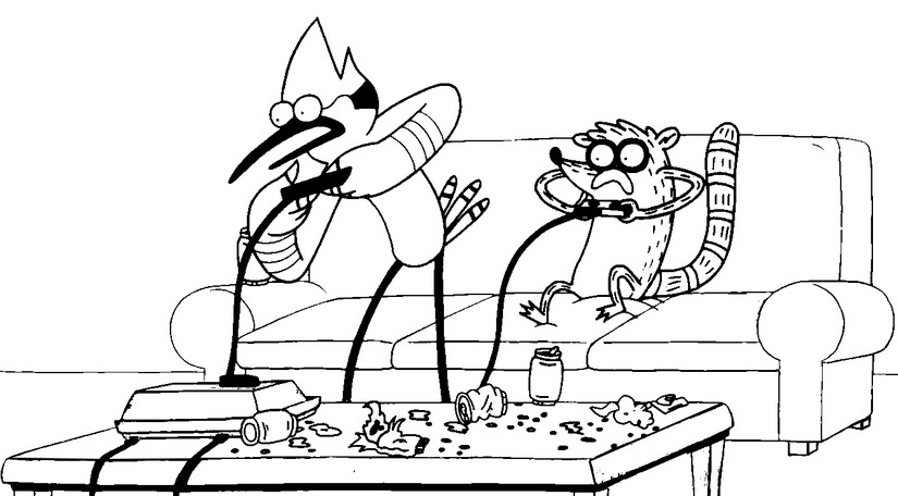 Disegno da colorare Regular Show