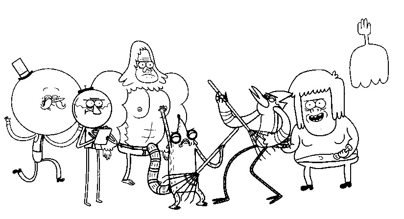 Desenho para colorir Regular Show