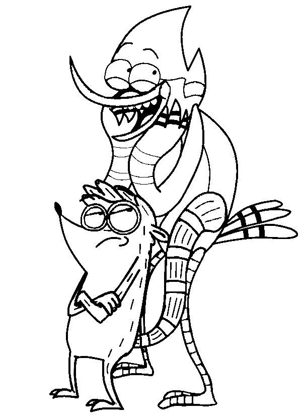 Dibujo para colorear Regular Show