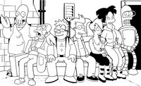 Disegno da stampare - Futurama - Futurama Game of Drones