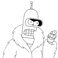 Desenho para colorir Futurama Game of Drones