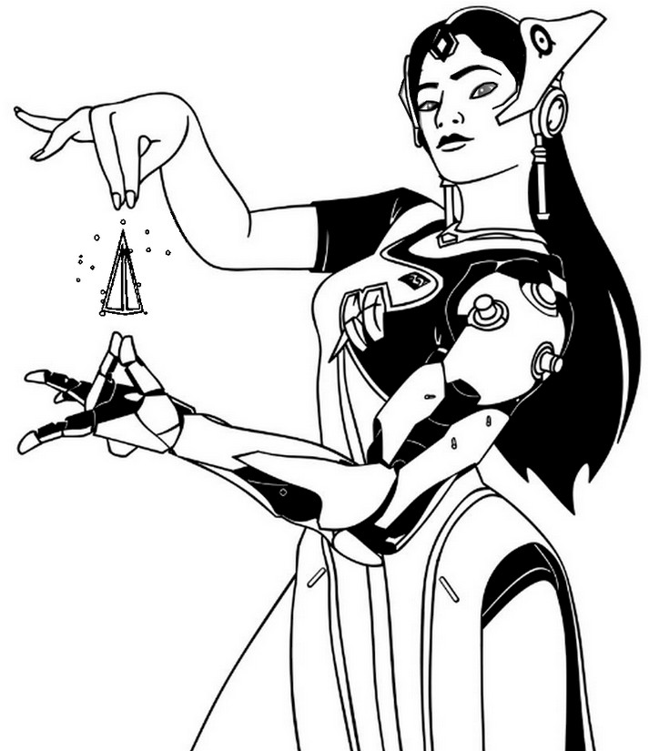 Dibujo para colorear Symmetra