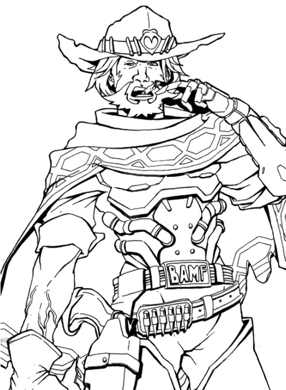 Coloring page McCree