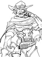 Feuille de coloriage - McCree - Overwatch