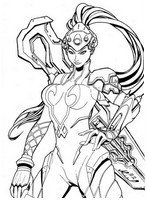 Coloriage à télécharger - Widow - Overwatch