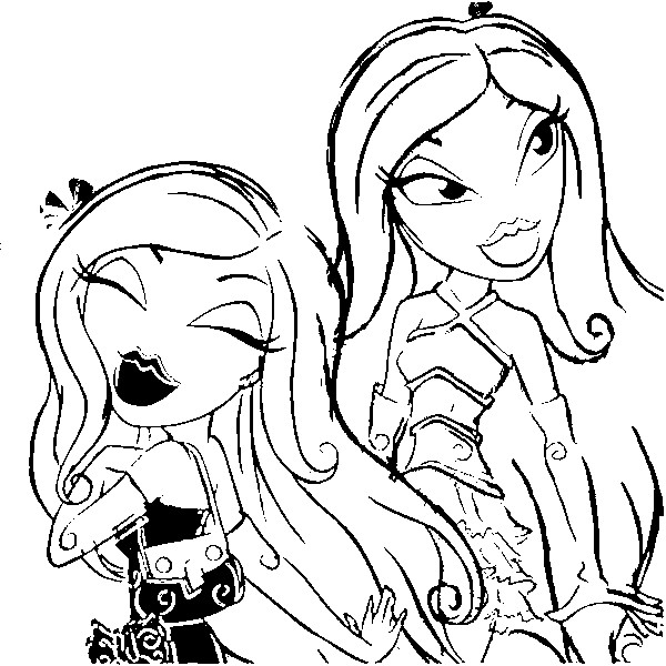 Desenho para colorir Bratz