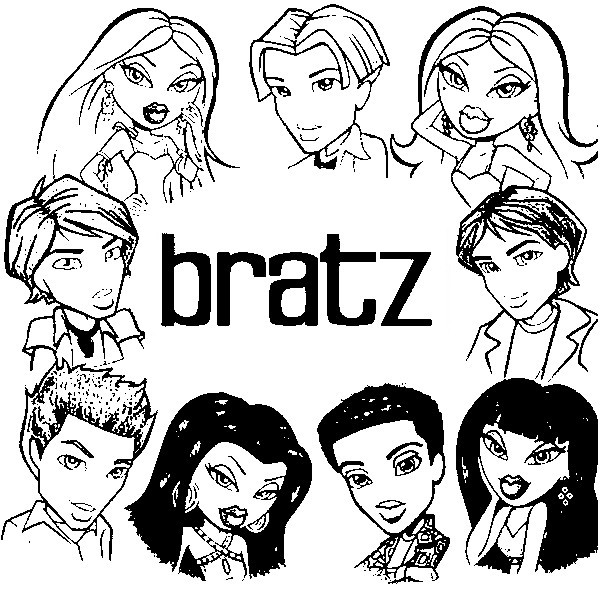 Desenho para colorir Bratz