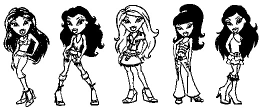 Dibujo para colorear Bratz