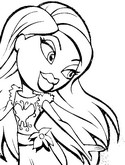 Desenho para colorir Bratz