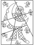 Disegno da colorare Schede didattiche Carnevale