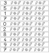 Coloring page Colour in the indicated number of leaves