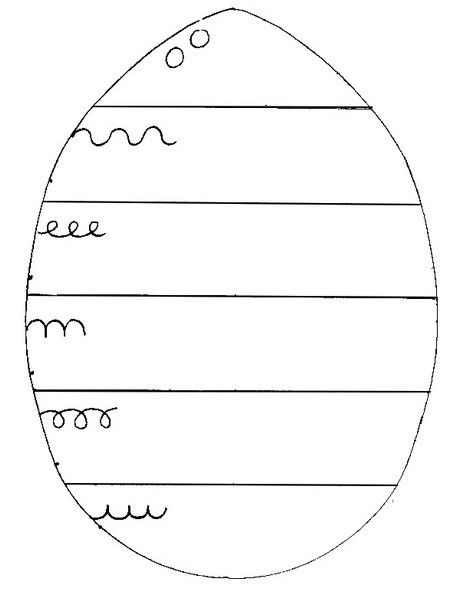 Coloring page End the decoration of eggs - Preschool Worksheets Easter