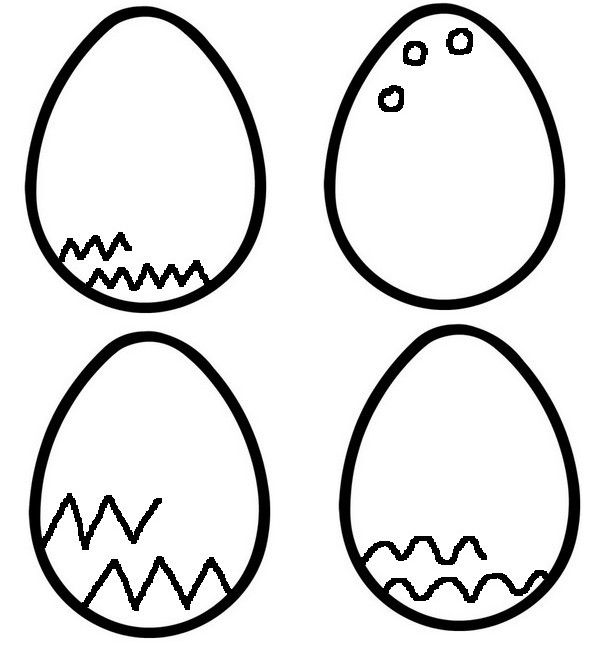 Coloriage Graphisme<br />Oeufs de Pâques