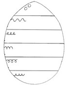 Coloring page End the decoration of eggs