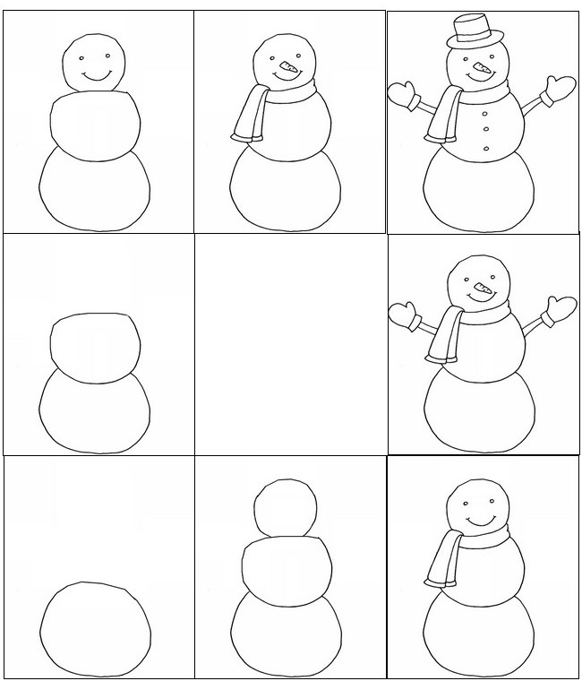 Coloring page Cut the images and put in the order