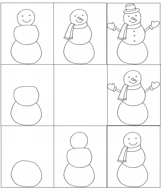 Desenho para colorir Folhas de trabalho pre-escolars Inverno