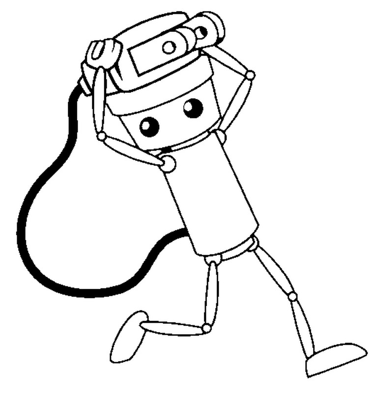 Coloring page Chibi-Robo