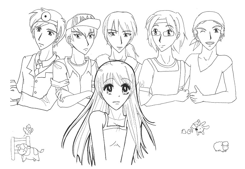 Dibujo para colorear Harvest Moon