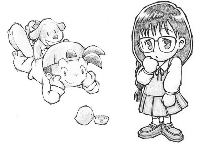 Desenho para colorir Harvest Moon