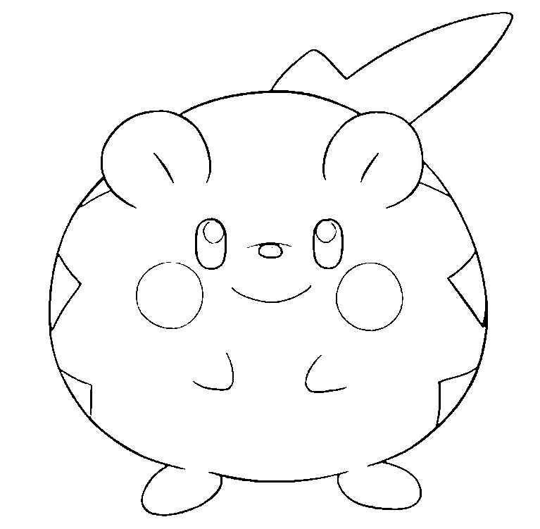 Dibujo Para Colorear Pok mon Sol Y Luna Togedemaru 15