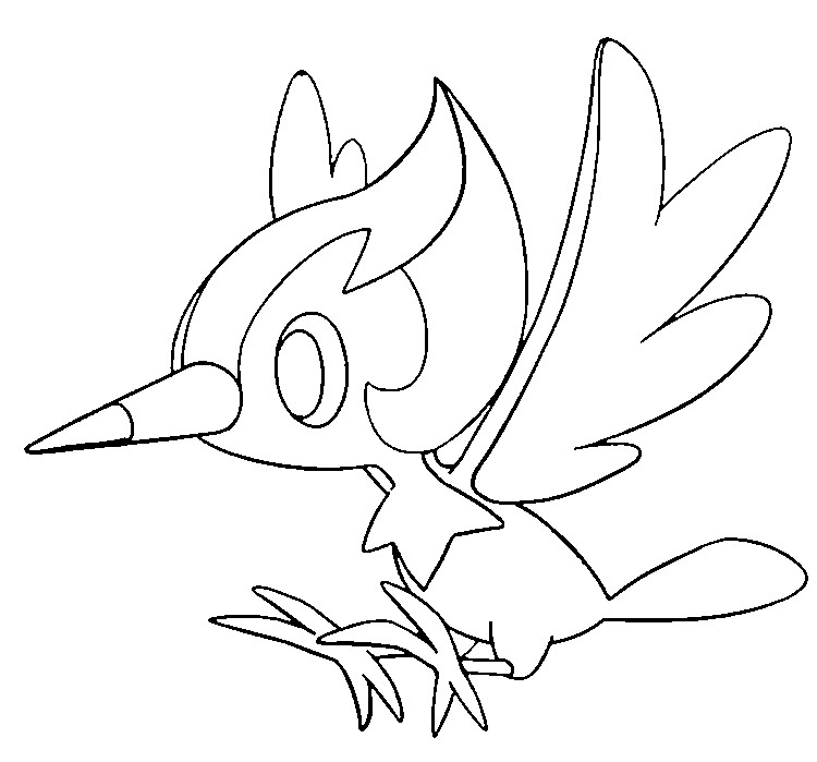 Coloring Page Pokemon Sun And Moon Pikipek 3