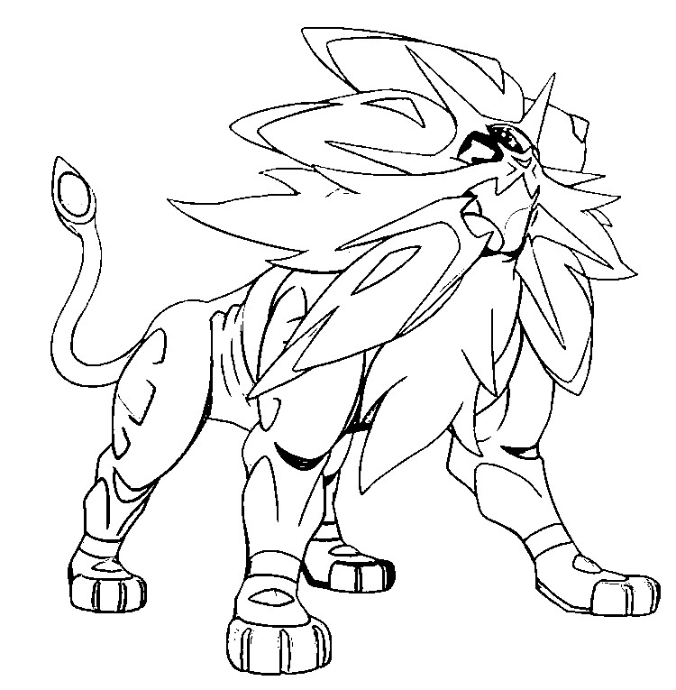 Desenho para colorir Pokémon Sun e Moon 57