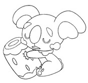 Coloring page Komala