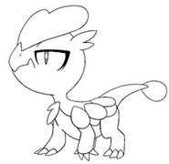 Desenho para colorir Jangmo-o