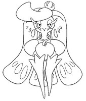 Coloring page Tsareena