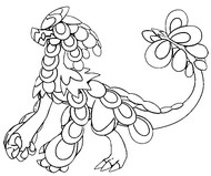 Dibujo para colorear Pokemon Jangmo-o
