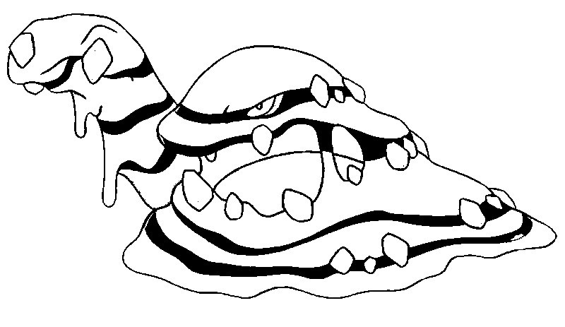 Desenho para colorir Alola Muk