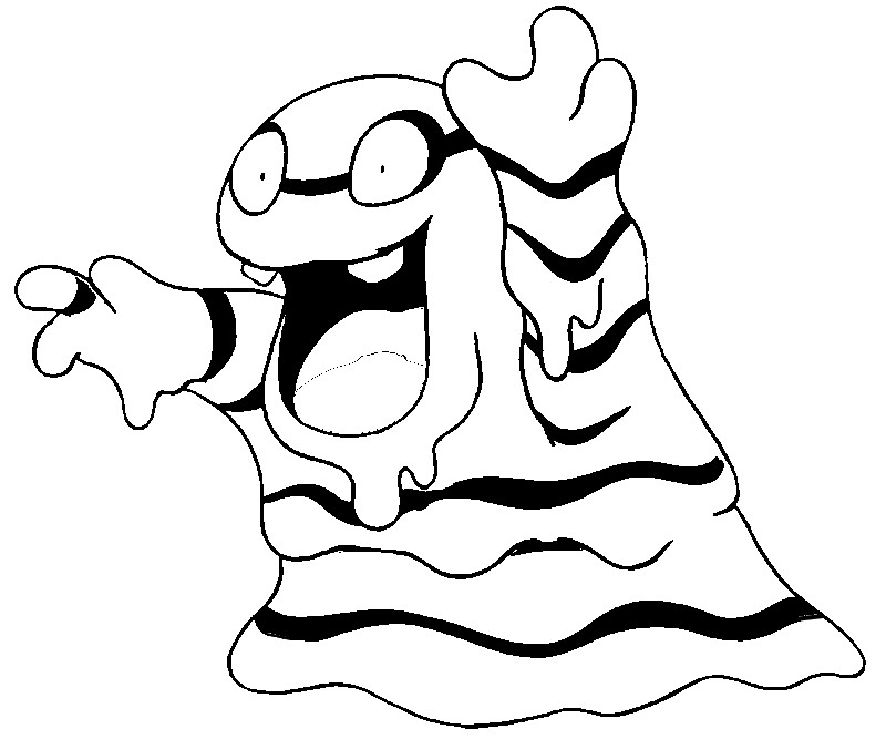 Coloring page Alolan Grimer