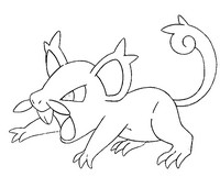 Malvorlagen Rattfratz (Alola-form)