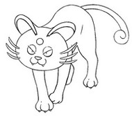 Desenho para colorir Alola Persian