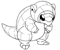 Kleurplaat Alola Sandshrew