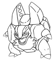 Malvorlagen Geowaz (Alola-form)