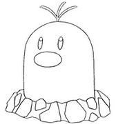 Coloring page Alolan Diglett