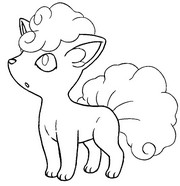 Coloring page Alolan Vulpix