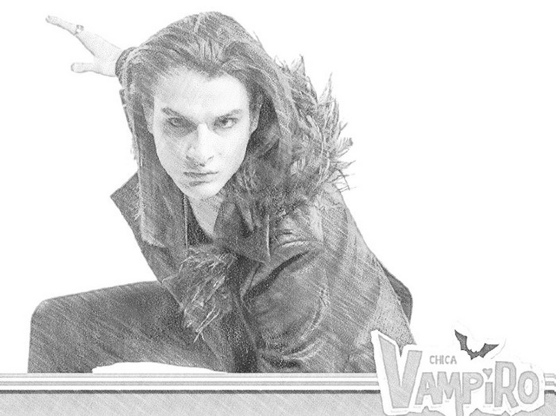 Målarbok Chica Vampiro