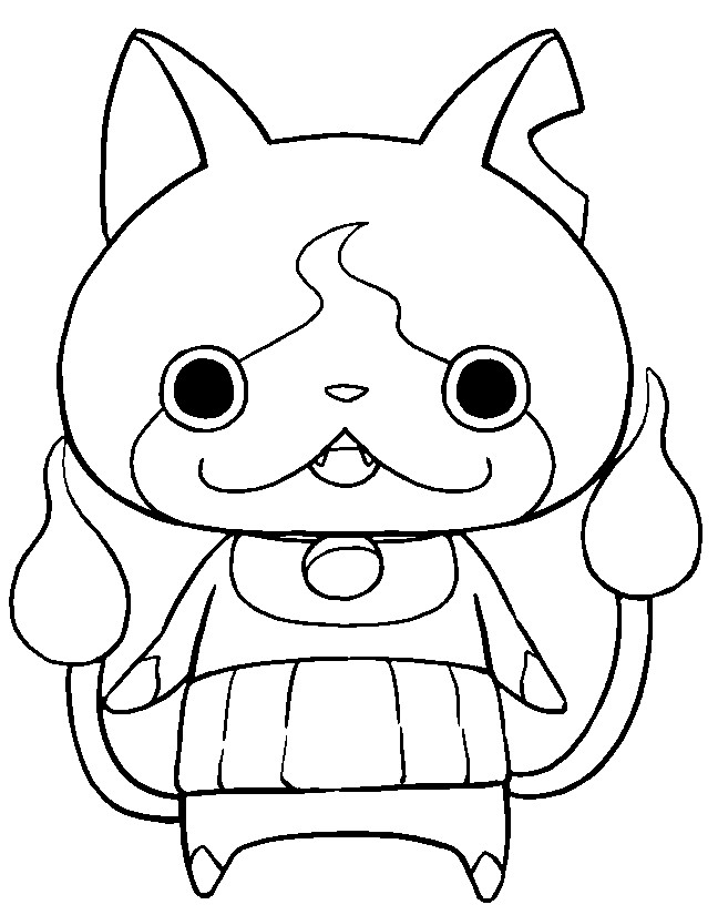 Fargelegging Tegninger Yo-Kai Watch