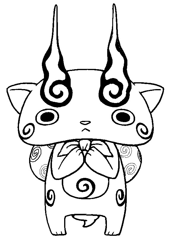 Desenho para colorir Komasan