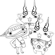 Malvorlagen Walkappa, Komajiro, Komasan